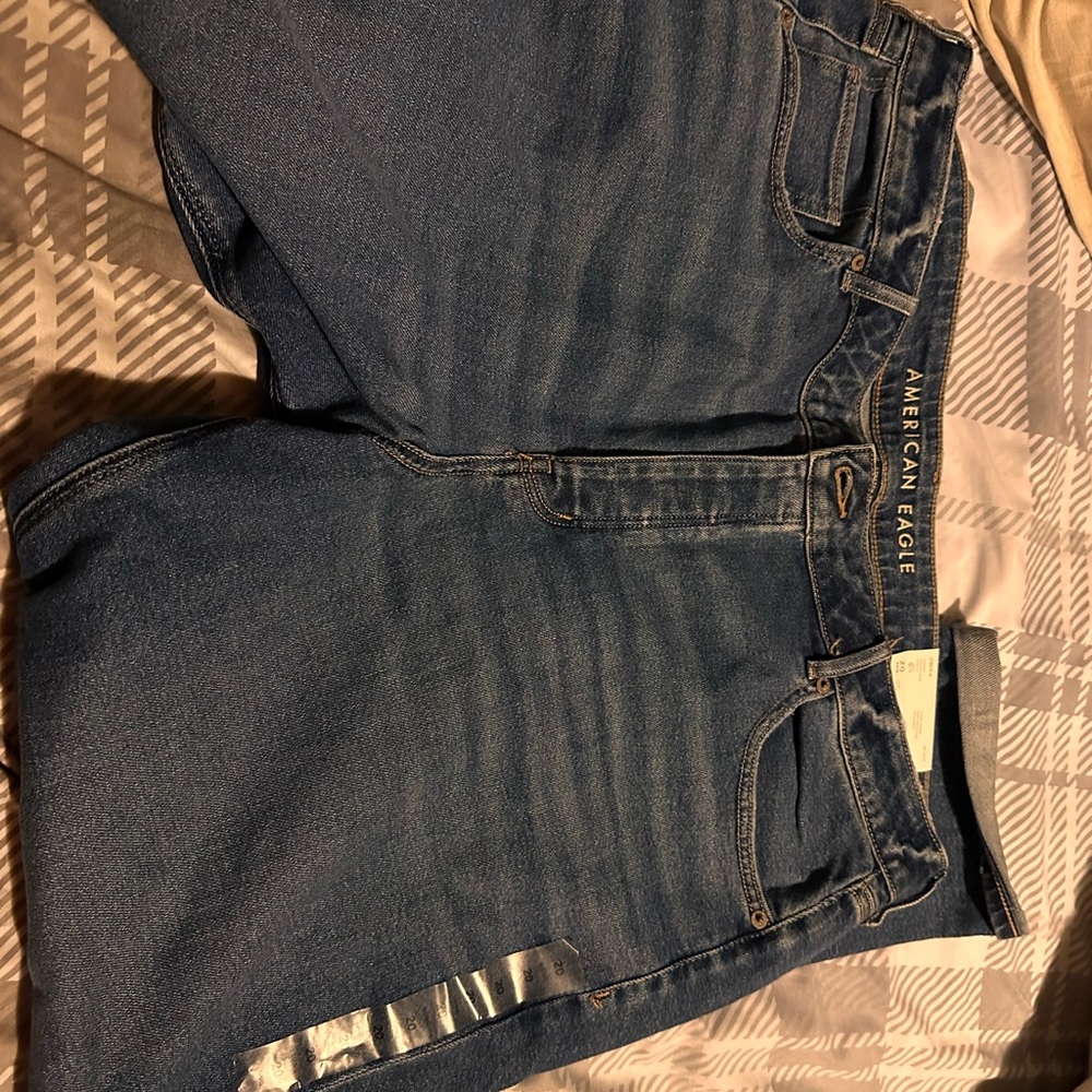 American Eagle Outfitters High Rise Dark Blue Jeans
